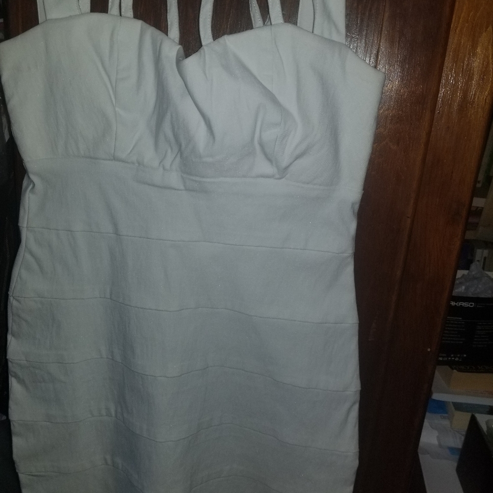 White above knee desss , size 7.